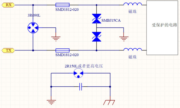 RS232 防護電路